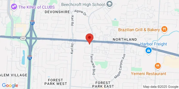 Map of 1777 East Dublin-Granville Rd Nationwide Children’s Hospital Columbus, OH 43229