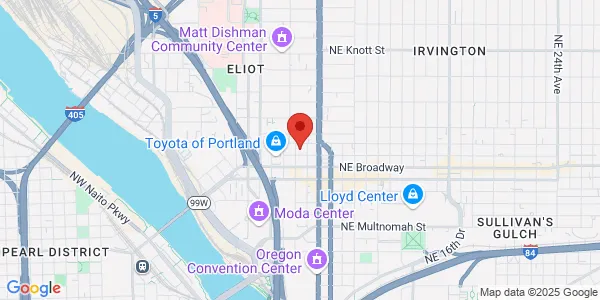 Map of 1800 NE 2nd Ave Portland, OR 97212