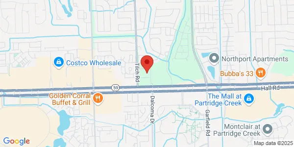 Map of 15959 Hall Rd Ste 110 Macomb, MI 48044