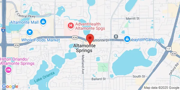 Map of 745 Orienta Ave Ste 1161 Altamonte Springs, FL 32701