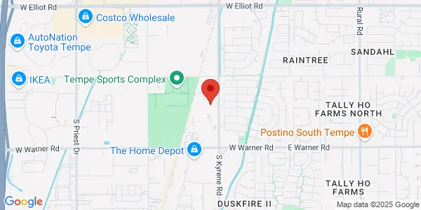Map of 8380 S Kyrene Rd Ste 105 Tempe, AZ 85284