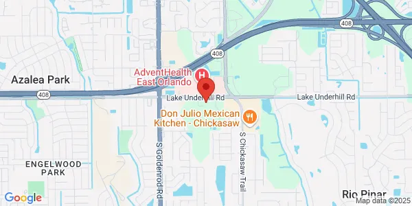Map of 7806 Lake Underhill Rd Ste 101 Orlando, FL 32822