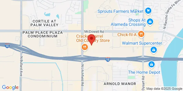 Map of 1325 N Litchfield Rd Ste 115 Goodyear, AZ 85395