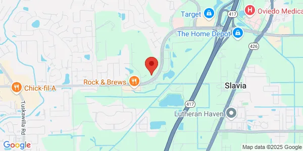 Map of 7424 Red Bug Lake Rd Oviedo, FL 32765