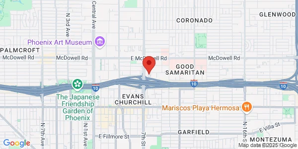 Map of 1331 N 7th St Ste 150 Phoenix, AZ 85006