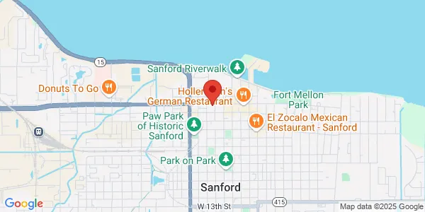 Map of 303 W 1st St Sanford, FL 32771