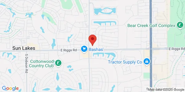 Map of 10440 E Riggs Rd Ste 110 & 120 Sun Lakes, AZ 85248
