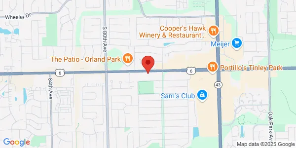 Map of 7711 W 159th St Tinley Park, IL 60477