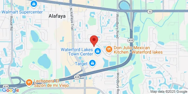 Map of 775 N Alafaya Trl Orlando, FL 32828