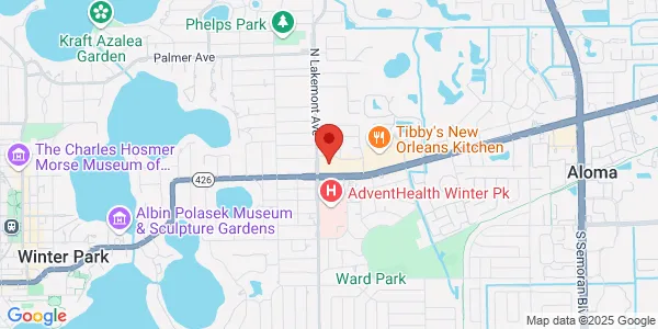 Map of 1915 Aloma Ave Winter Park, FL 32792