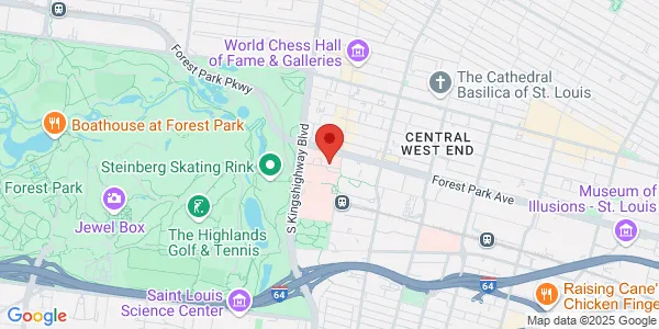 Map of 4921 Parkview Pl St. Louis, MO 63110