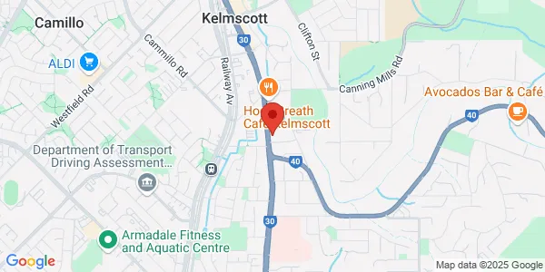 Map of 2964 Albany Hwy Kelmscott Western Australia 6111 Australia