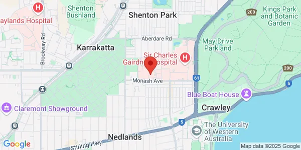 Map of 115 Monash Ave Nedlands Western Australia 6009 Australia