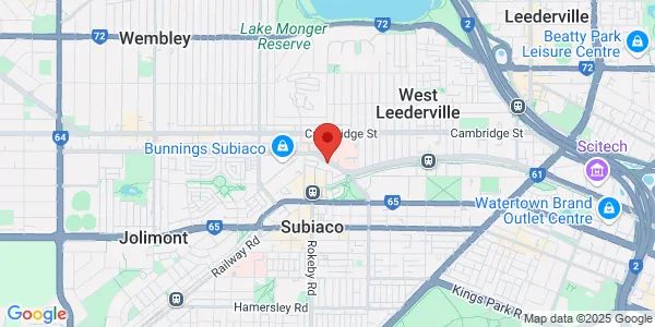 Map of 12 Salvado Rd Subiaco Western Australia 6008 Australia
