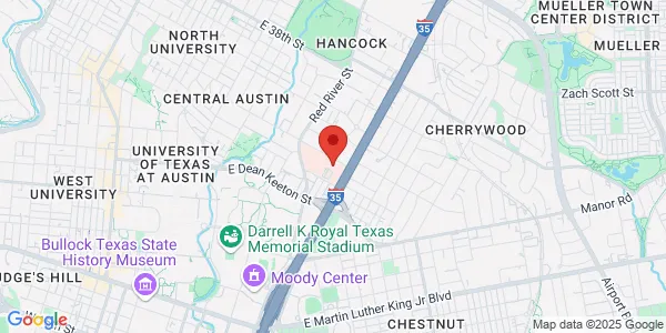 Map of 1015 E 32nd St Fl 3 Ste 308 Austin, TX 78705