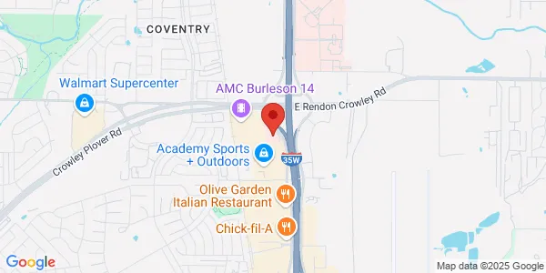 Map of 12500 South Fwy Ste 202 Burleson, TX 76028