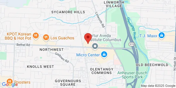 Map of 974 Bethel Rd Ste F Columbus, OH 43214