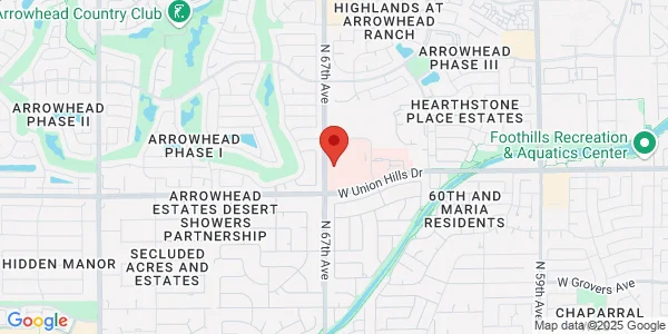 Map of 18699 N 67th Ave Ste 110 Glendale, AZ 85308