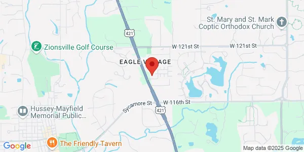 Map of 11707 N Michigan Rd Zionsville, IN 46077