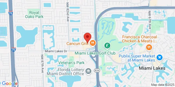 Map of 15476 NW 77th Ct Miami Lakes, FL 33016