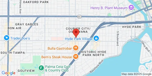 Map of 602 S Howard Ave Tampa, FL 33606