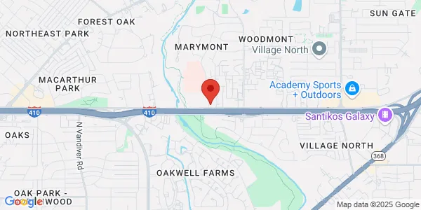 Map of 8500 Village Dr Ste 102 San Antonio, TX 78217