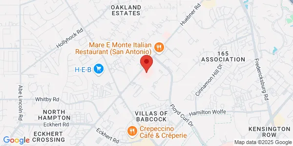 Map of 9150 Huebner Rd Ste 260 San Antonio, TX 78240