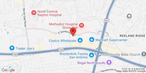 Map of 18626 Hardy Oak Blvd Ste 300 San Antonio, TX 78258