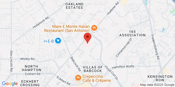 Map of 9150 Huebner Rd San Antonio, TX 78240