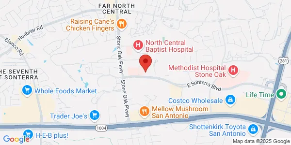 Map of 325 Sonterra Blvd Fl 2, Ste 240 San Antonio, TX 78258