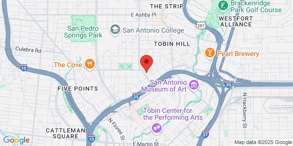 Map of 1200 Brooklyn Ave Ste 100 San Antonio, TX 78212