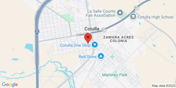Map of 105 S Stewart Cotulla, TX 78014