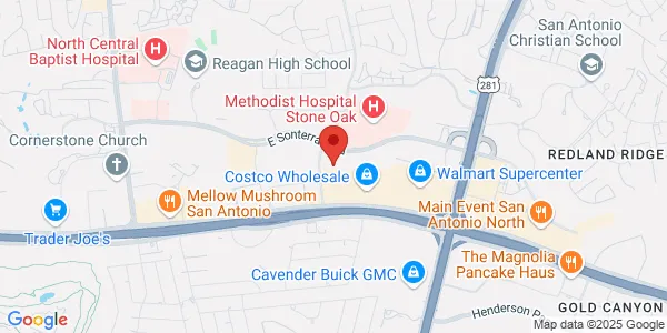 Map of 18600 N Hardy Oak Blvd San Antonio, TX 78258