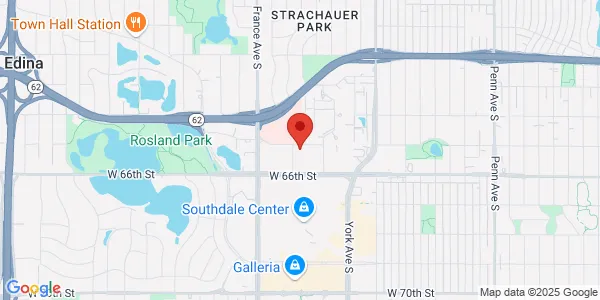 Map of 3625 W 65th St Ste 100 Edina, MN 55435