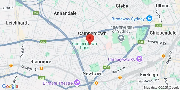 Map of 94 Mallett St Camperdown New South Wales 2050 Australia