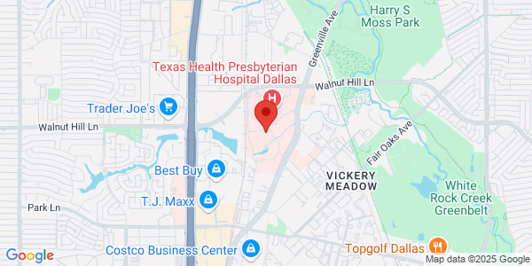 Map of 8196 Walnut Hill Ln Ste Ll30 Dallas, TX 75231