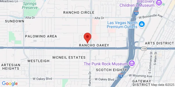Map of 888 S Rancho Dr Ste 106 Las Vegas, NV 89106