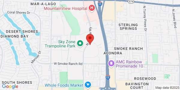 Map of 2650 N Tenaya Way Las Vegas, NV 89128