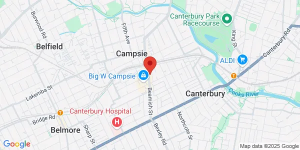 Map of 247 Beamish St Campsie New South Wales 2194 Australia
