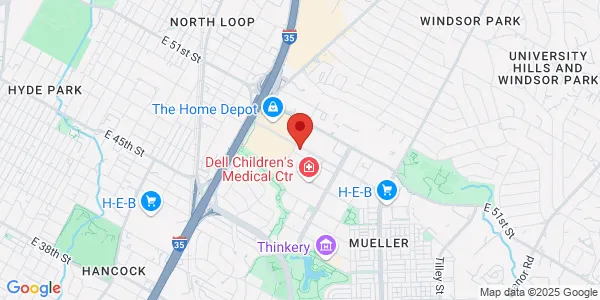 Map of 1301 Barbara Jordan Ste 200 Austin, TX 78723