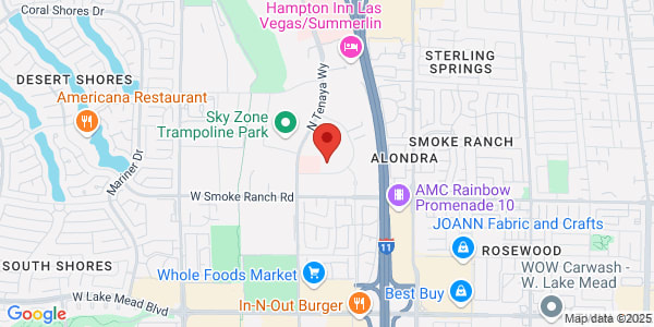 Map of 7250 Cathedral Rock Dr Las Vegas, NV 89128