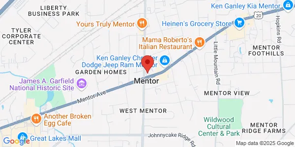 Map of 8401 Mentor Ave Ste B Mentor, OH 44060