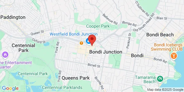 Map of 520 Oxford St Westfield Tower 1, Suite 1503, Level 15, Bondi Junction New South Wales 2022 Australia