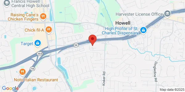 Map of 1475 Kisker Rd Ste 185 St Peters, MO 63304