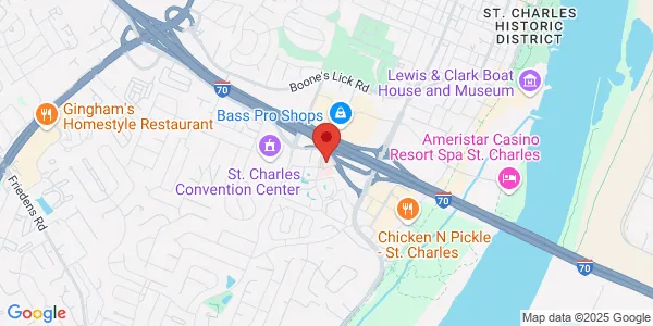 Map of 711 Veterans Memorial Pkwy Saint Charles, MO 63303
