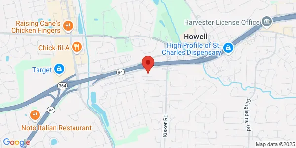 Map of 1475 Kisker Rd Saint Charles, MO 63304