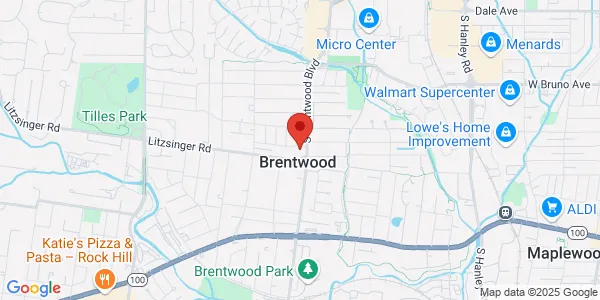 Map of 2341 South Brentwood Brentwood, MO 63144