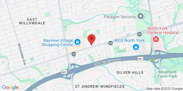Map of 650 Sheppard Avenue E Toronto, ON M2K 3E4 Canada