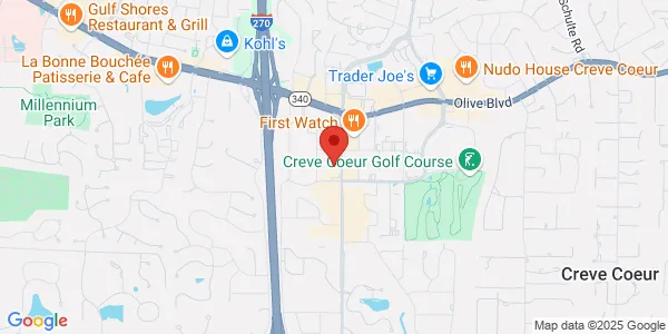Map of 641 N New Ballas Rd Saint Louis, MO 63141