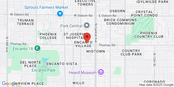 Map of 124 W Thomas Rd Ste 103 Phoenix, AZ 85013